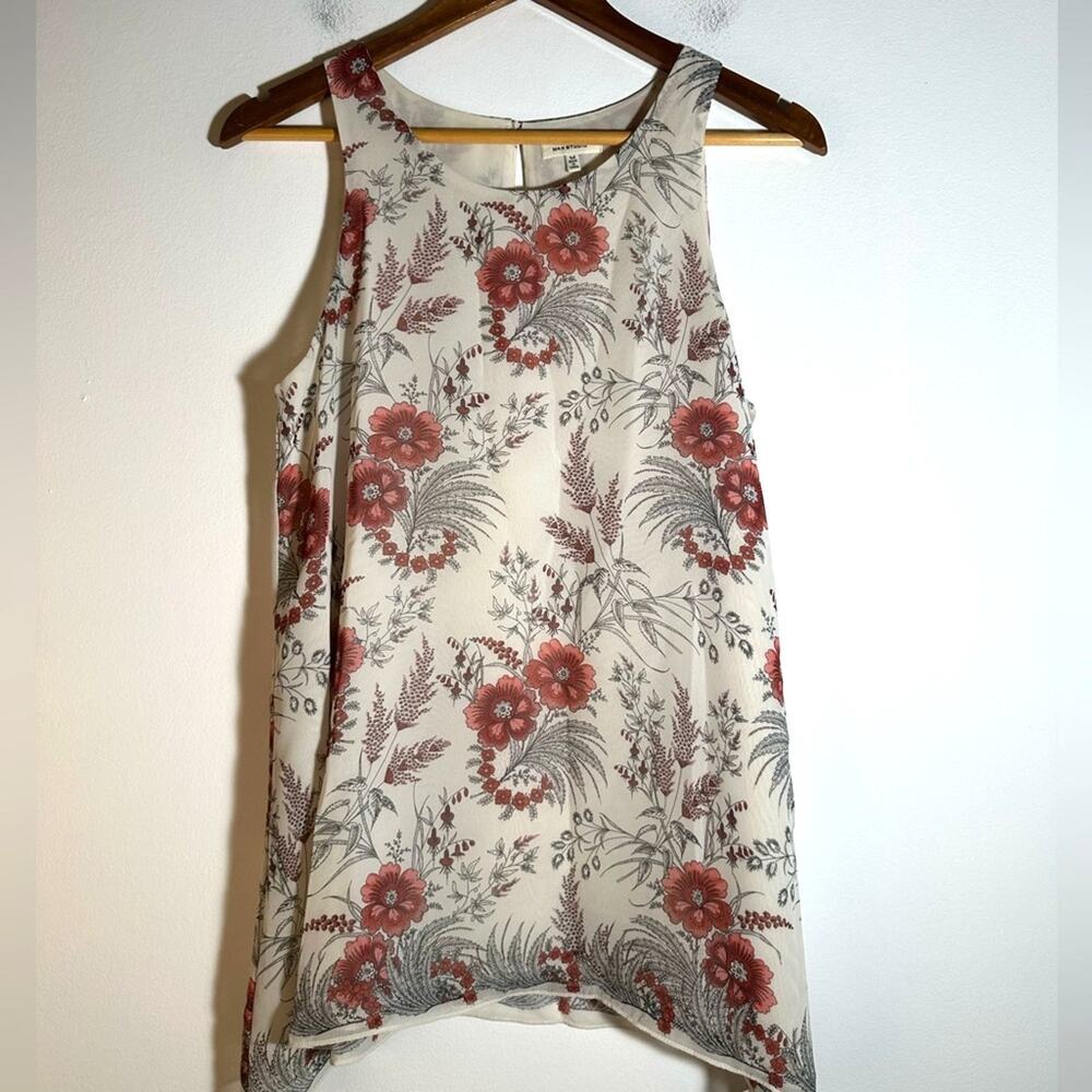 Max Studio Floral Sleeveless Top